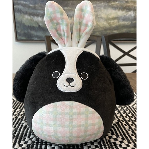 Kellytoy Other - Squishmallow 8" Nathaniel Cocker Spaniel Dog Bunny Ears Easter Plush Retired